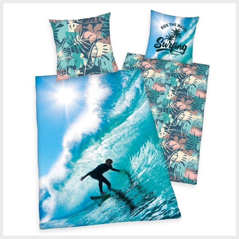 Surfer Sengetj - 100 Procent Bomuld