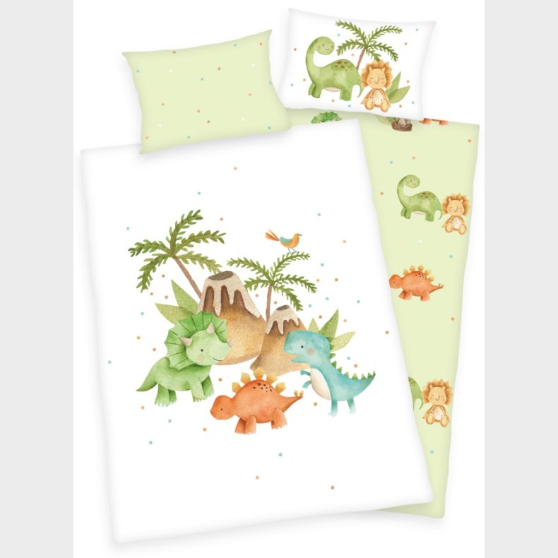 Dinos Sengetj 100x135 cm - 100 procent bomuld - GREEN by OEKO-TEX