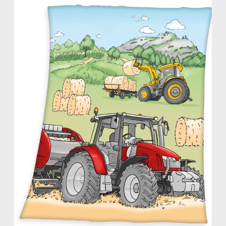 Traktor Fleece tppe - 130 x 160 cm