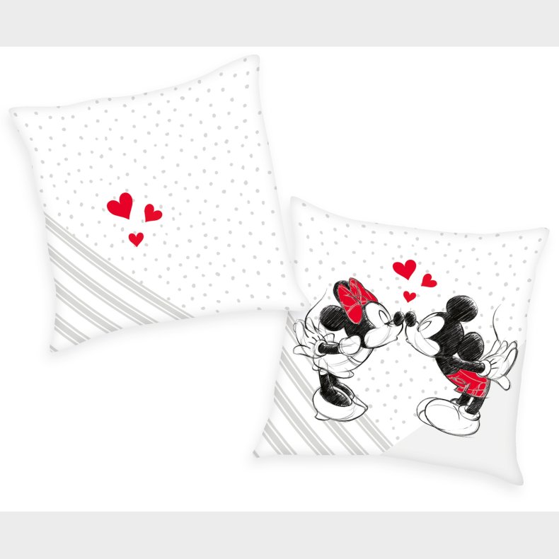 Mickey og Minnie soft velboa Pude