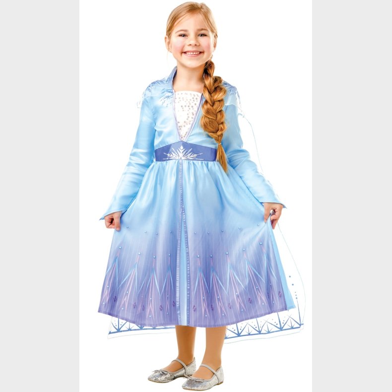 Disney Frost 2 ELSA Kjole Udkldningstj (3-9 r)(Str. 116/M)