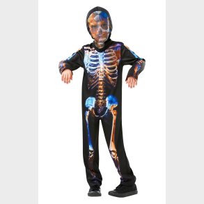Skelet Halloween Glow-in-the-dark Kostume til brn
