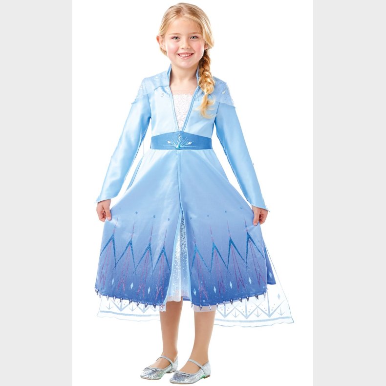 Disney Frost 2 ELSA Premium Kjole Udkldningstj (3-10 r)