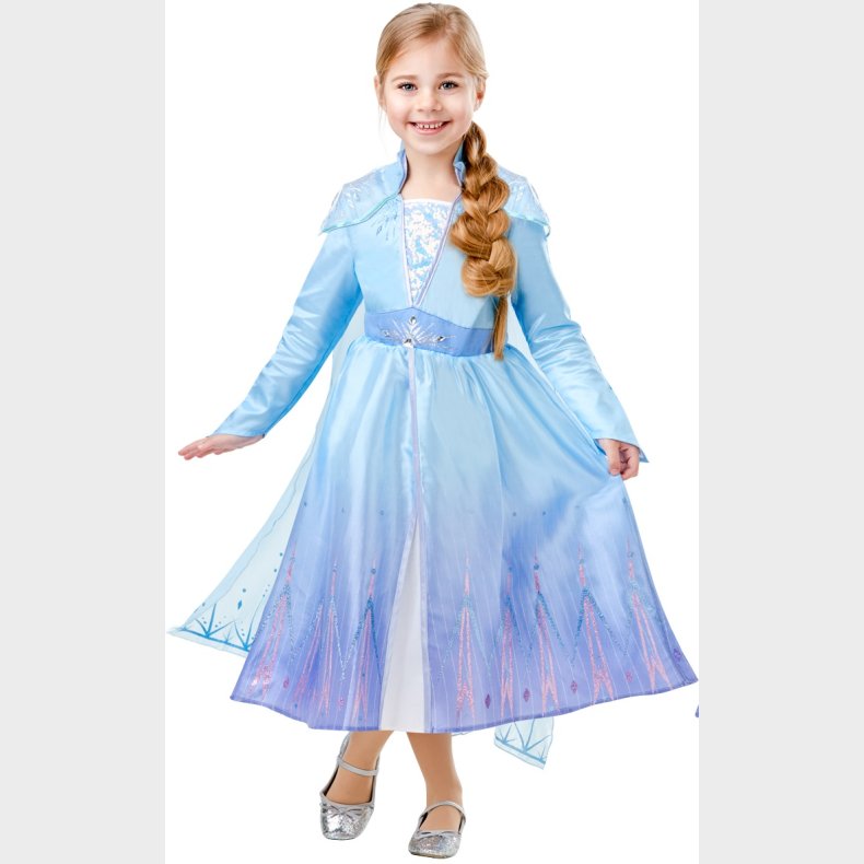 Disney Frost 2 ELSA Deluxe Kjole Udkldningstj (3-10 r)