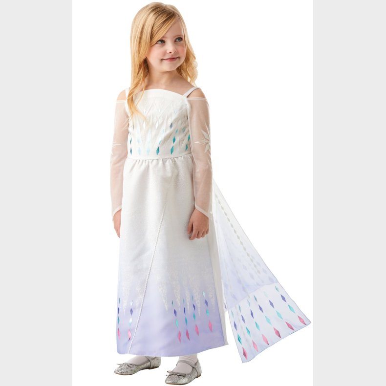 Disney Frost 2 ELSA Epilog Kjole Udkldningstj (Str. 128 / L