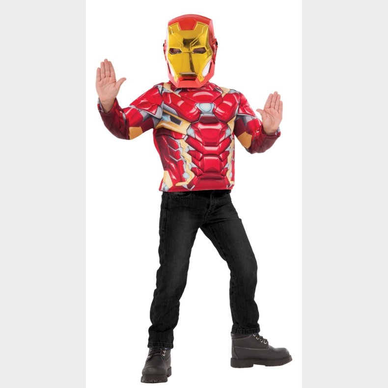 Iron Man AVENGERS ASSEMBLE Deluxe Top udkldningsst, 4-7 r