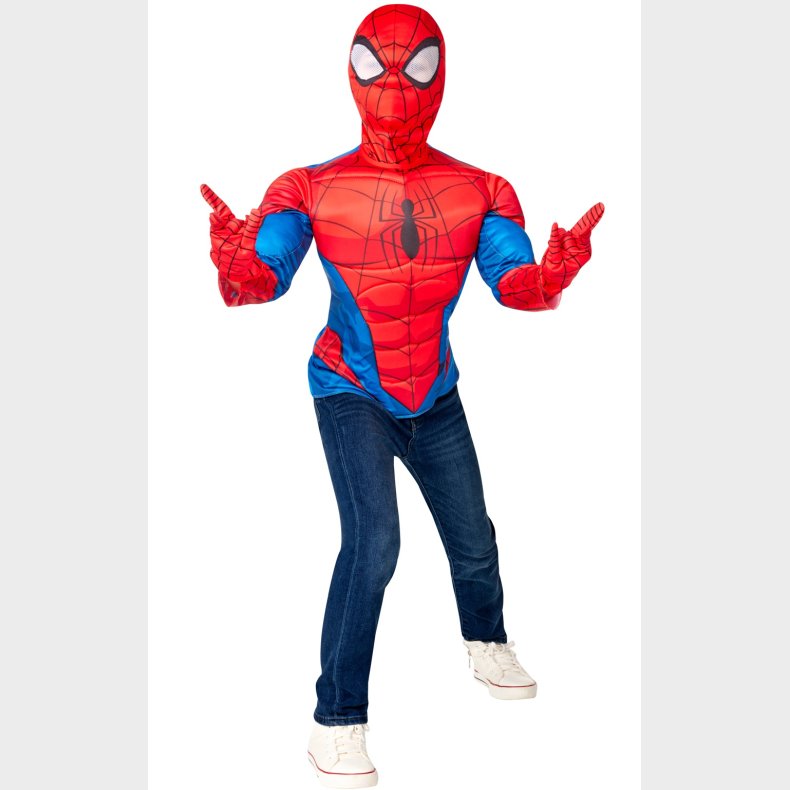 Marvel Spiderman Muskuls overkrop med maske, 4-7 r