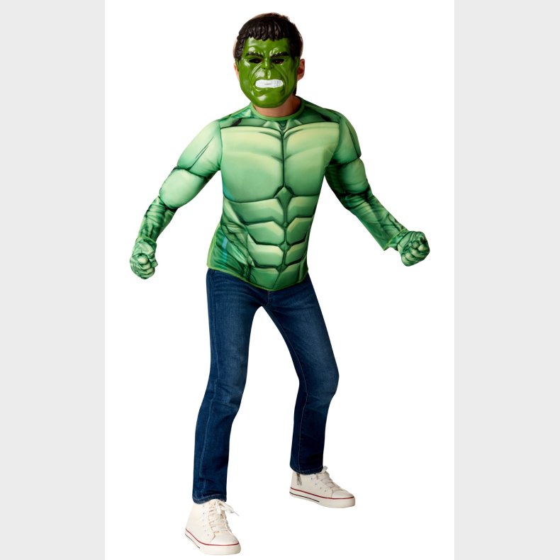 Marvel Hulk Muskuls overkrop med maske, 4-7 r