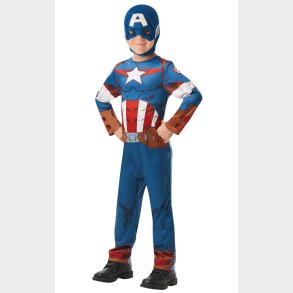 Captain America Classic Kostume Udkldningstj (3-9 r)(Str. 104/S)
