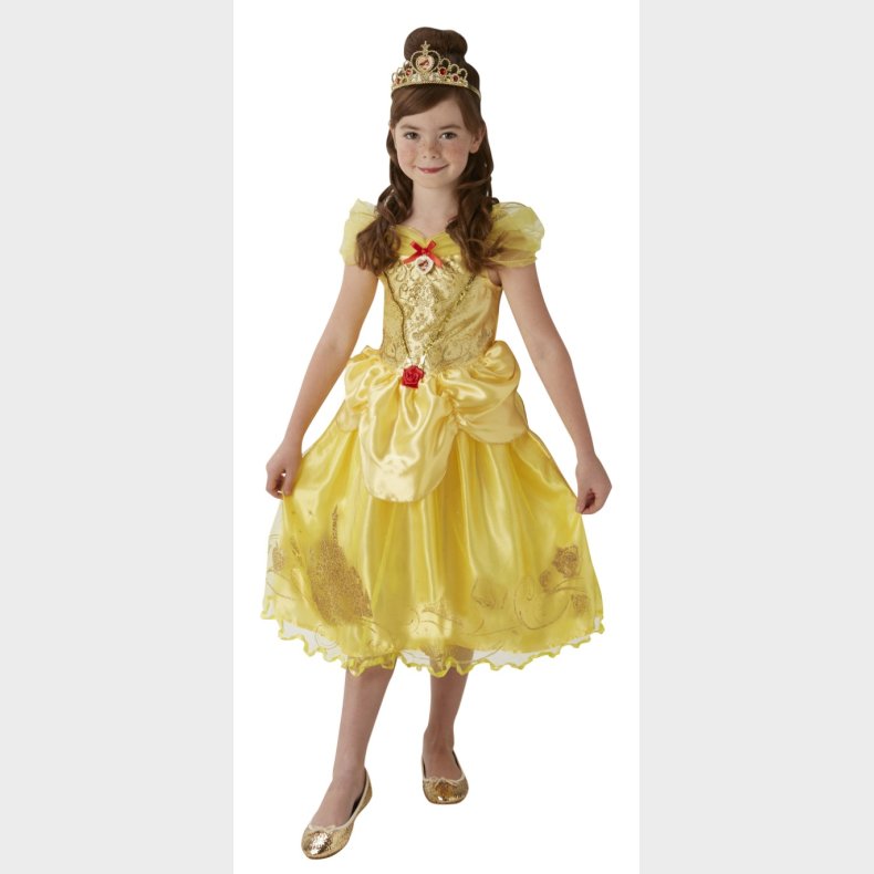 Disney Prinsesse Belle Deluxe Kjole Udkldningstj (3-9 r)