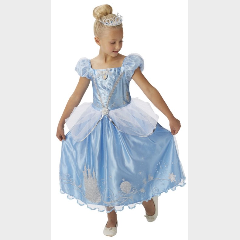 Disney Prinsesse Askepot Deluxe Kjole Udkldningstj (3-9 r)