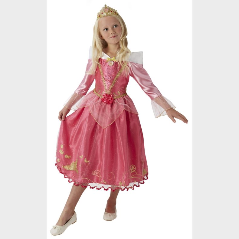 Disney Prinsesse Tornerose Deluxe Kjole Udkldningstj (3-9 r)