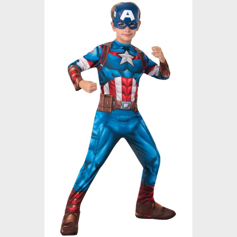 Captain America Classic Avengers brnekostume (3-9 r)