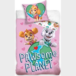 Paw Patrol Sengetj ''Pawsome Planet'' 140 x 200 cm, 100 procent bomuld