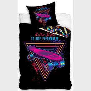 Skater Retro Sengetj 140x200 cm - 100 procent bomuld