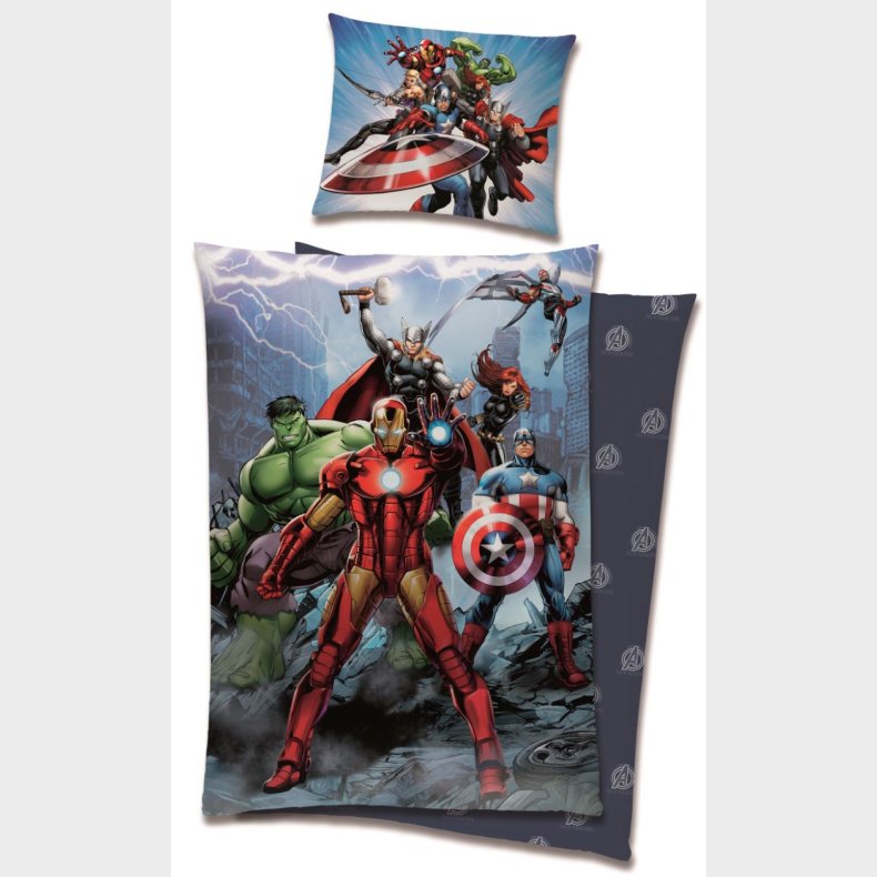 Avengers Sengetj 140 x 200, 100 procent bomuld