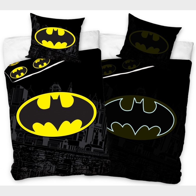 Batman Glow in dark Sengetj 140 x 200, 100 procent bomuld