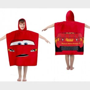 Disney Biler Poncho badehndklde med htte - 100 procent bomuld
