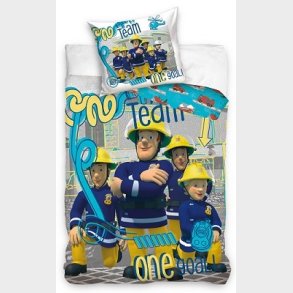 Brandmand Sam Sengetj 150 x 210 cm - 100 procent bomuld