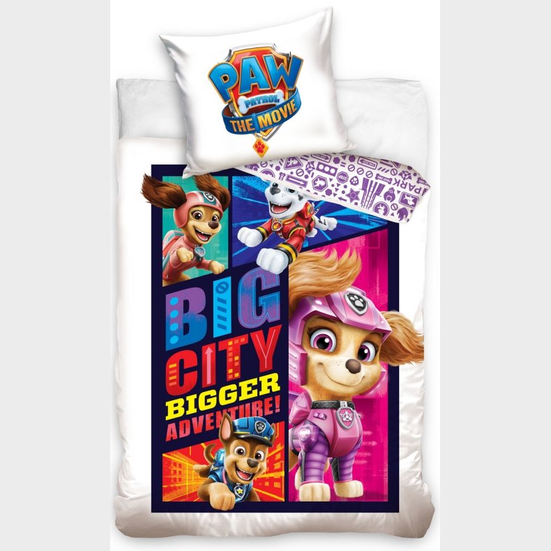 Paw Patrol The Movie Sengetj 150 x 210 cm - 100 procent bomuld