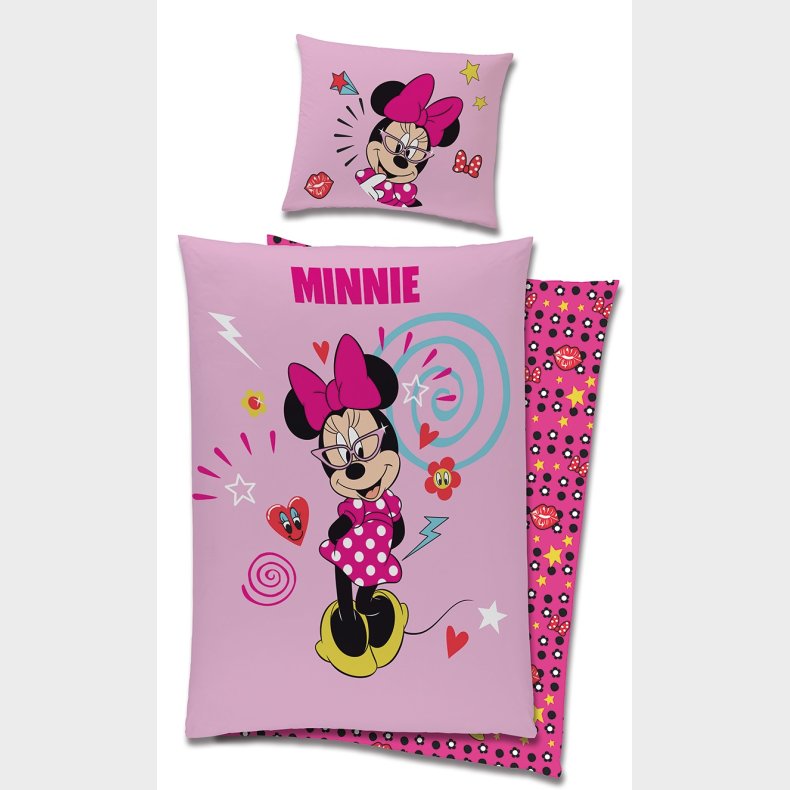 Disney Minnie Mouse Sengetj - 100 procent bomuld