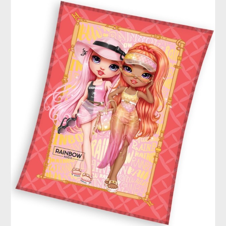 Rainbow High Coral Fleece tppe - 130 x 170 cm