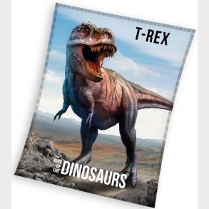 T-Rex Dinosaur Coral Fleece tppe - 150 x 200 cm