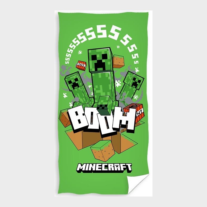 Minecraft Badehndklde - 100 procent bomuld