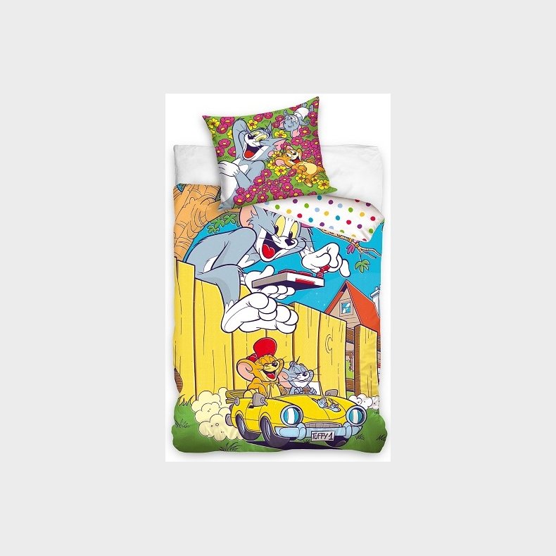 Tom &amp; Jerry Sengetj 150 x 210 cm - 100 procent bomuld