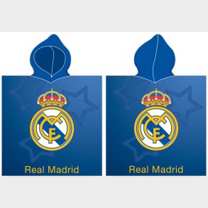 Real Madrid Poncho badehndklde med htte - 100 procent bomuld