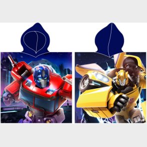 Transformers Poncho badehndklde med htte - 100 procent bomuld