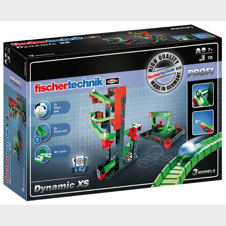 Fischertechnik Profi Dynamic XS Kuglebane (70 dele)