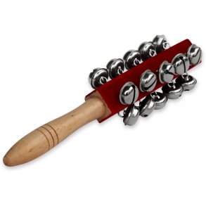 Klokkerangle Bjlde med 21 klokker musikinstrument, rd 25cm