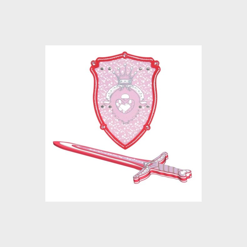 Prinsesse skum svrd + Skjold til brn