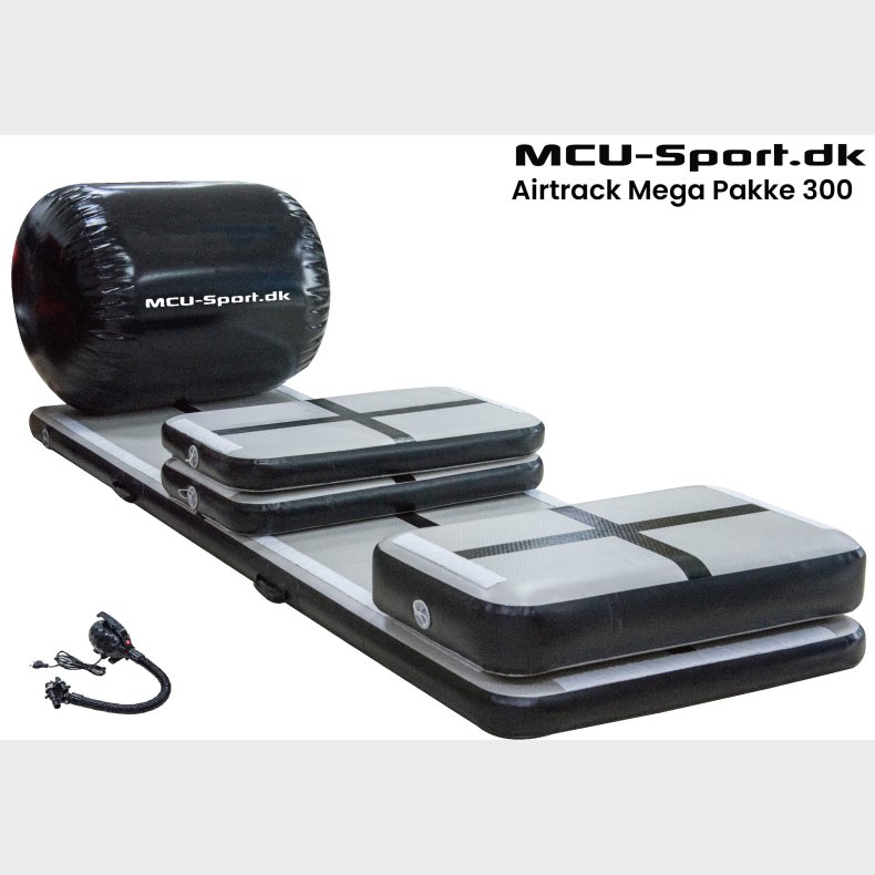 MCU-Sport Airtrack  Mega Startpakke 300 x 100 x 10 cm