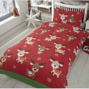 Jule Rudolf og venner Sengetj - Rensdyr