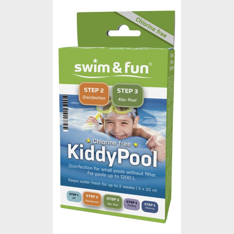 Kiddy Pool klorfri vandpleje til soppebassin