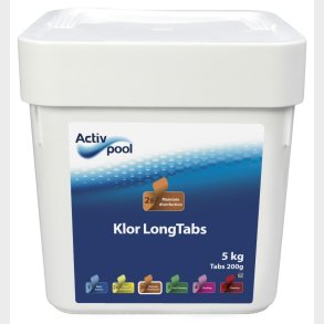 ActivPool Klor LongTabs 200g 5kg, Langsomklor