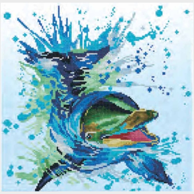 Diamond Dotz 40 x 40 cm - Delfin