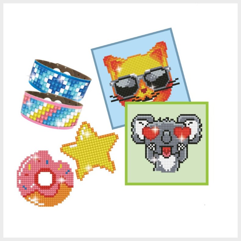 Diamond Dotz Megapakke med 6 projektor, Grn