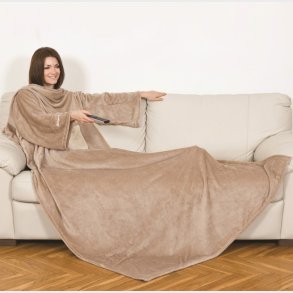 KANGURU Deluxe Cream Plaid og tppe 140 x 210 cm