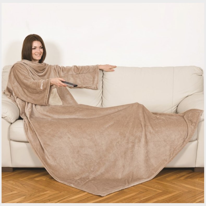 KANGURU Deluxe Cream Plaid og tppe 140 x 210 cm