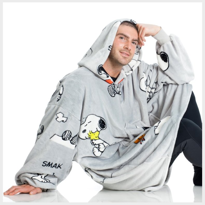 KANGURONE  SNOOPY Hoodie Plaid til Voksne