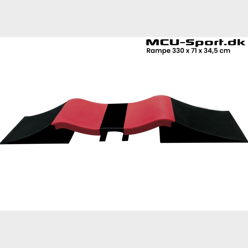 MCU-Sport Skate Double Wave Rampe st 330 x 71 x 34,5 cm