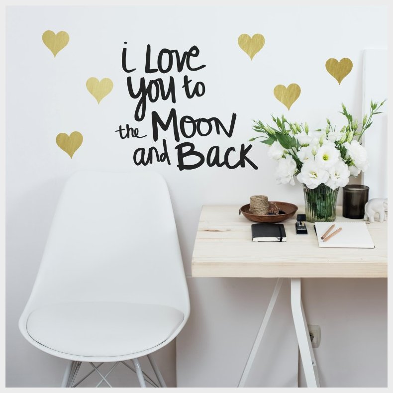 Love you to the moon Wallstickers