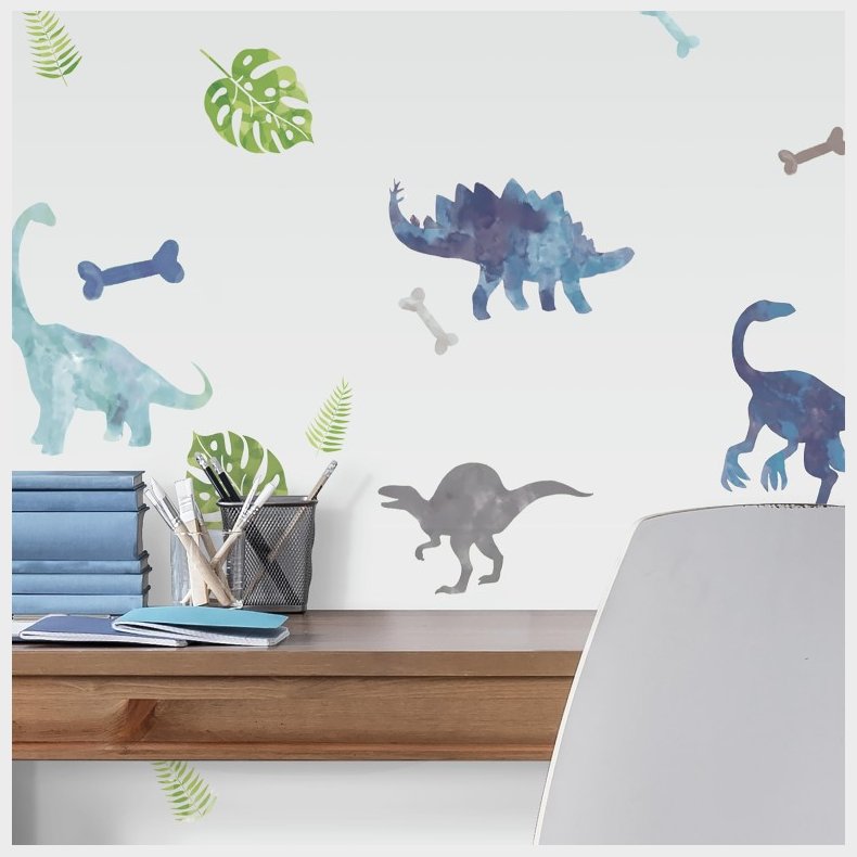 Dinosaur Wallstickers til brn