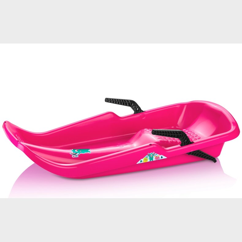 Twister Bobslde / Klk med hndbremser, Monster Pink