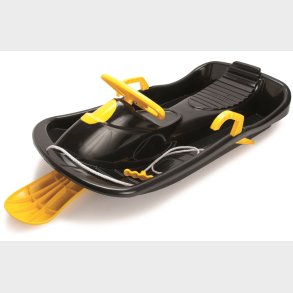 Dantoy Bobslde med rat 94 cm til brn, Sort