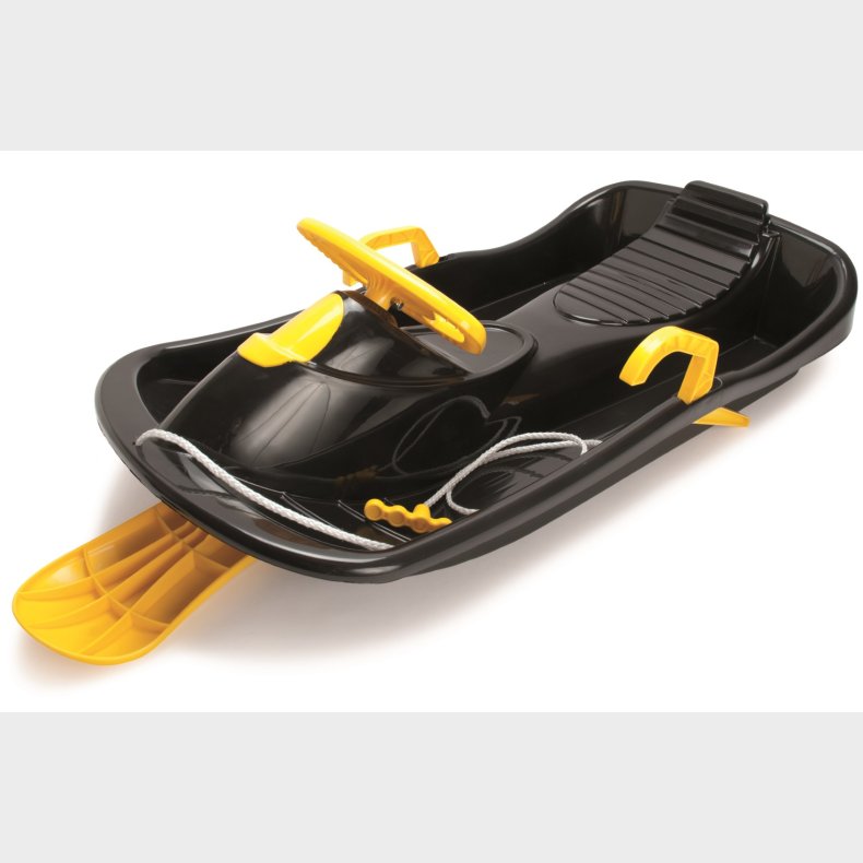 Dantoy Bobslde med rat 94 cm til brn, Sort