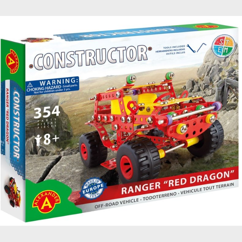 Off-Road Ranger Metal Konstruktionsbyggest - Red Dragon